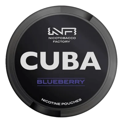 CUBA BLACK Blueberry nicotine pouches at SnusVault