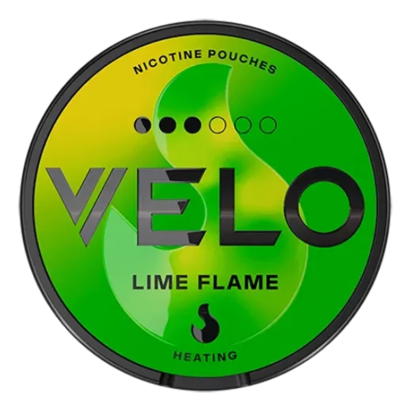 VELO Lime Flame nicotine pouches at SnusVault
