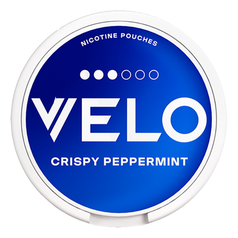 VELO Crispy Peppermint 10mg nicotine pouches at SnusVault