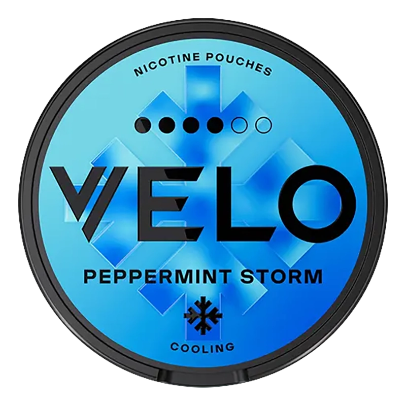 VELO Peppermint Storm 10.9mg nicotine pouches at SnusVault