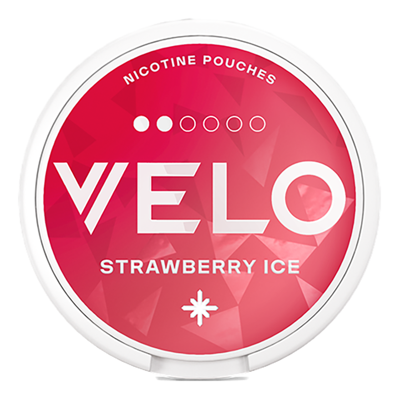 VELO Strawberry Ice Mini nicotine pouches at SnusVault